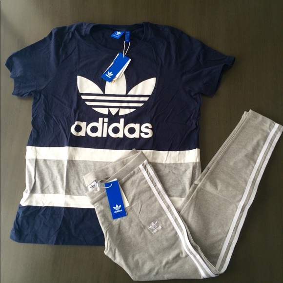 adidas Other - New Adidas outfit set tshirt leggings tights large